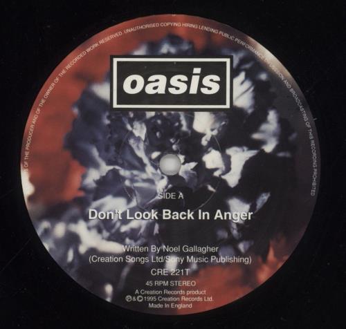 レコード】オアシス don't look back in anger CRE221T UK名盤】oasis